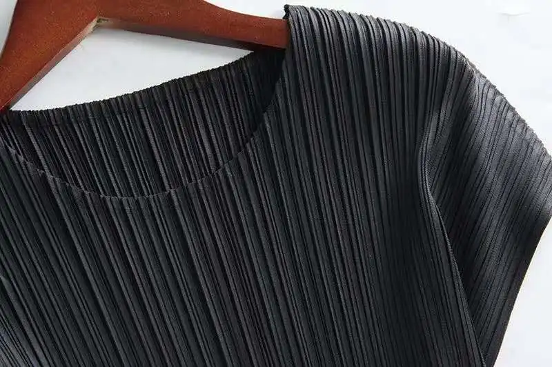 Дизайнерские плиссированные топы MIYAKE черного цвета; ; chenrui