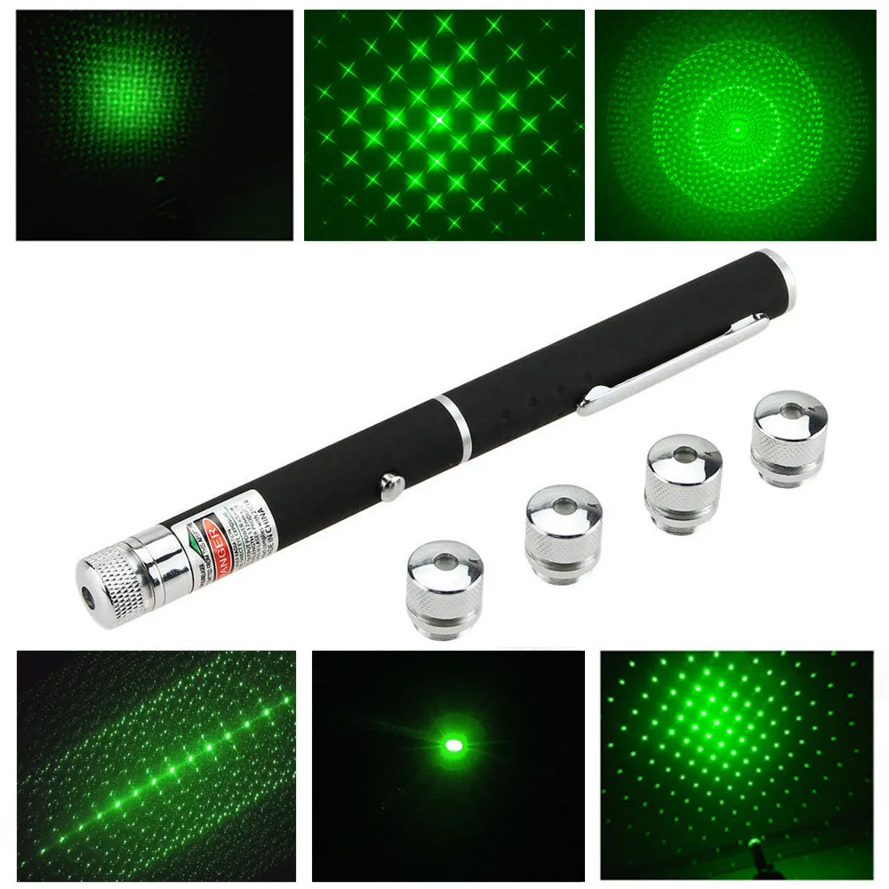 Мощная лазерная указка 5 мВт 6 в 1 с зеленым лучом ручка Puntero Laser Verde различными