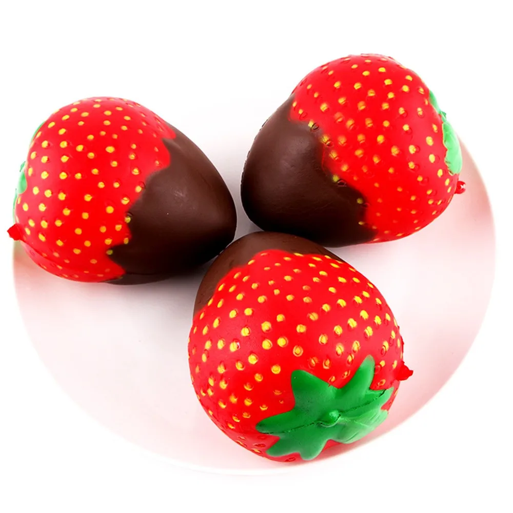 Сжимаемые мягкие 11 5 см аромат клубники сжимаемые медленно растущие игрушки