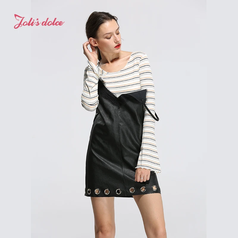 JOLI's Dolce Мода PU Кожаные модельные туфли Для женщин V Средства ухода за кожей шеи