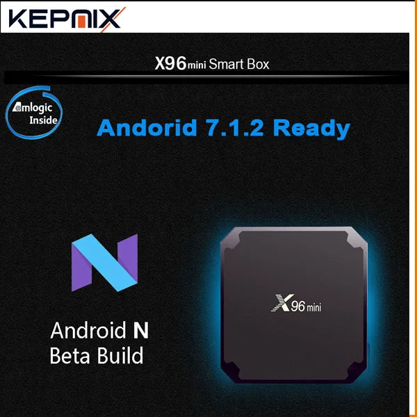 ТВ-приставка X96 mini smart Android 7 1 Amlogic S905W ГБ/8 ГБ 2 ГБ/16 4 WIFI H.265 4K KD17.3 медиаплеер