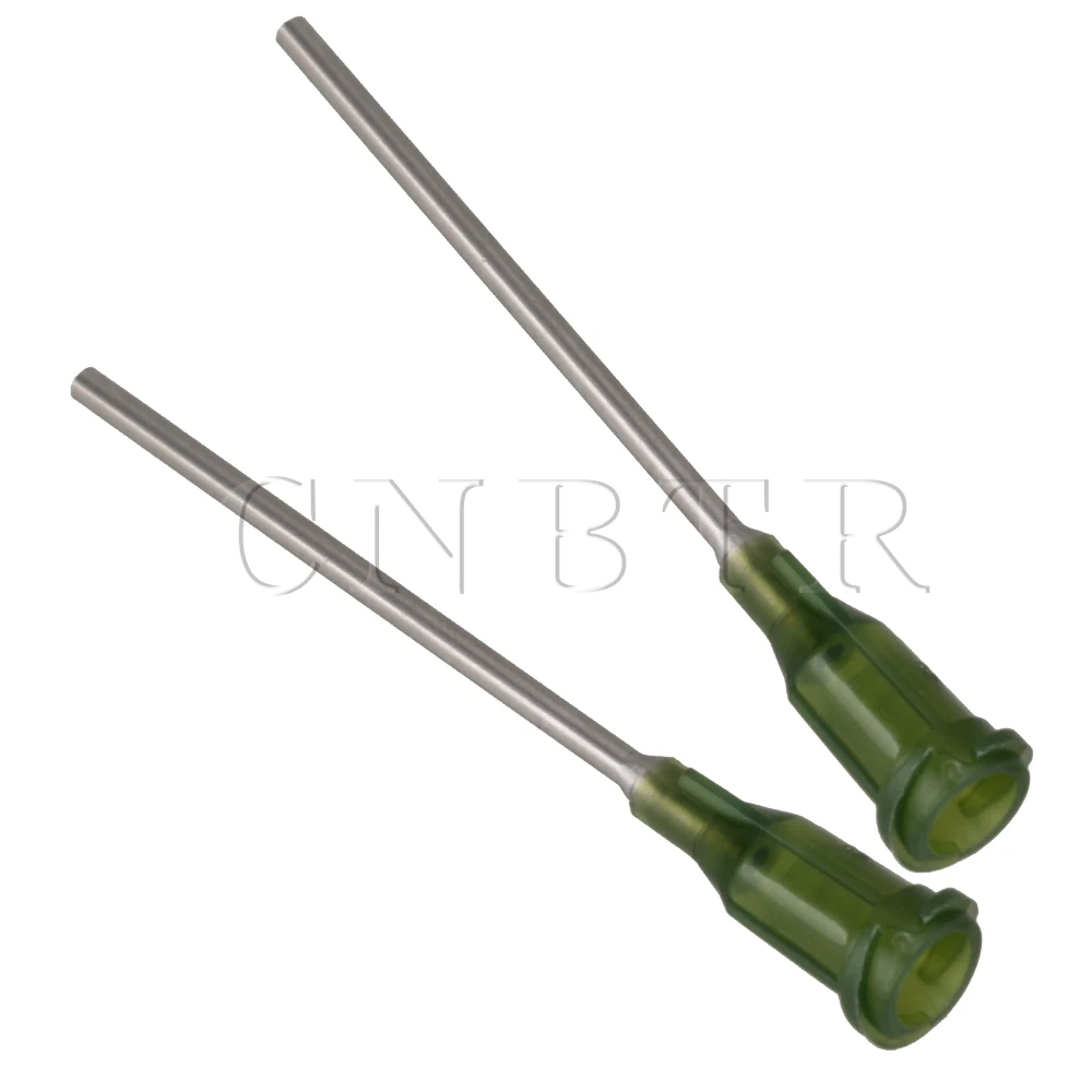 CNBTR 100 шт зеленый промышленный дозатор тупой Наконечник иглы для жидкого клея