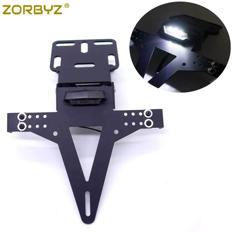 ZORBYZ мотоцикл черный металлический задний фонарь Крепление номерного знака