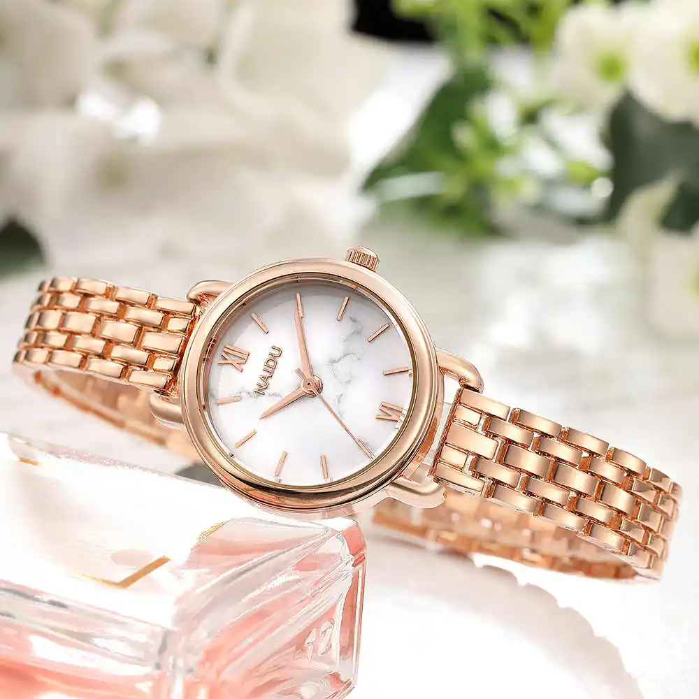 Ladies Bracelet Watch Luxury Top Brand Stainless Steel Women Fashion Marble Design Wristwatch Small Female Clock | Наручные часы