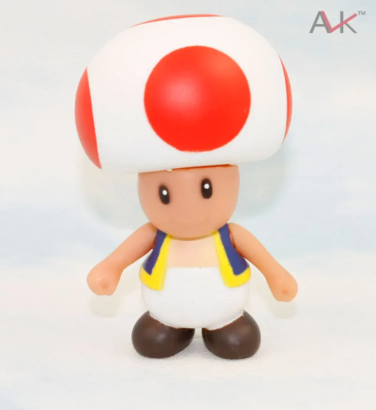 red toad 21 стиль 8-15 см Super Mario Bros Луиджи, Марио, Йоши Goomba Bowser Wario Donkey Kong Toad Toadette фигурка ПВХ игрушки, куклы - Цвет: red toad