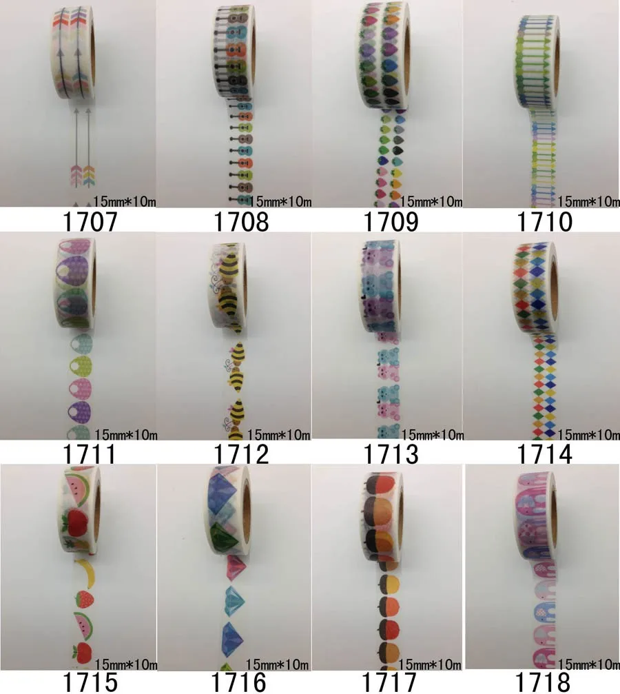 2298 моделей diy клейкой ленты Комплект 30 шт./лот Цветочный принт деко DIY Стикеры/клей японский ленты jiataihe васи ленты оптом