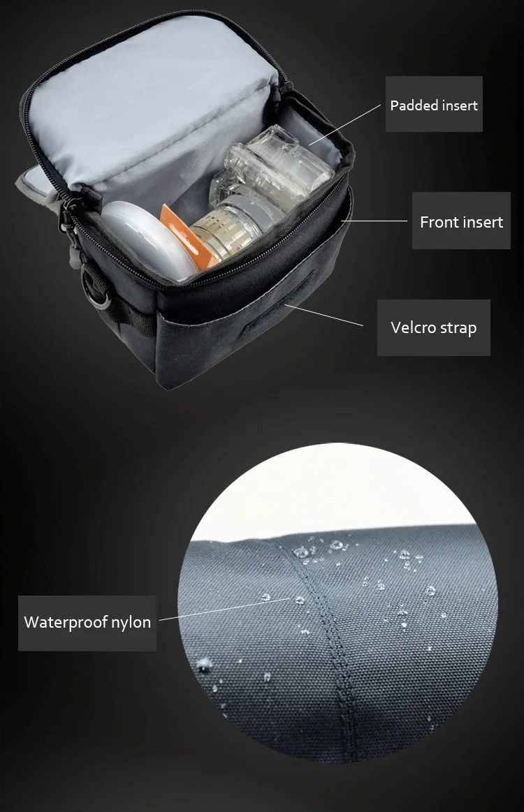 Roadfisher маленькая водонепроницаемая сумка для переноски фотокамеры DSLR чехол