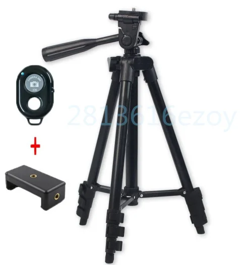 3in 1set 3120 3в1 1 Набор 3110 3120 штатив для цифровой видеокамеры+ держатель для телефона+ Bluetooth пульт дистанционного управления затвором для Nikon Canon - Цвет: 3in 1set 3120