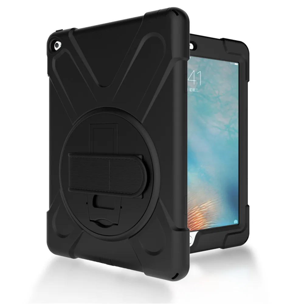360 градусов сверхмощный детский безопасный Чехол для Apple iPad air 2/iPad 6 9 7 '' PC &amp