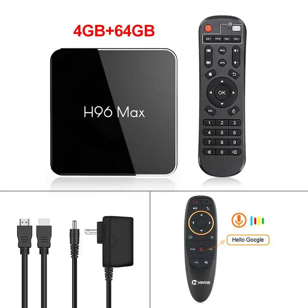 4 ГБ ОЗУ 64 Гб ПЗУ Android 9,0 ТВ приставка H96 MAX X2 Amlogic S905X2 Smart 4K медиаплеер 2,4G и 5G Wifi H96MAX телеприставка 2G16G - Цвет: 4G64G G10
