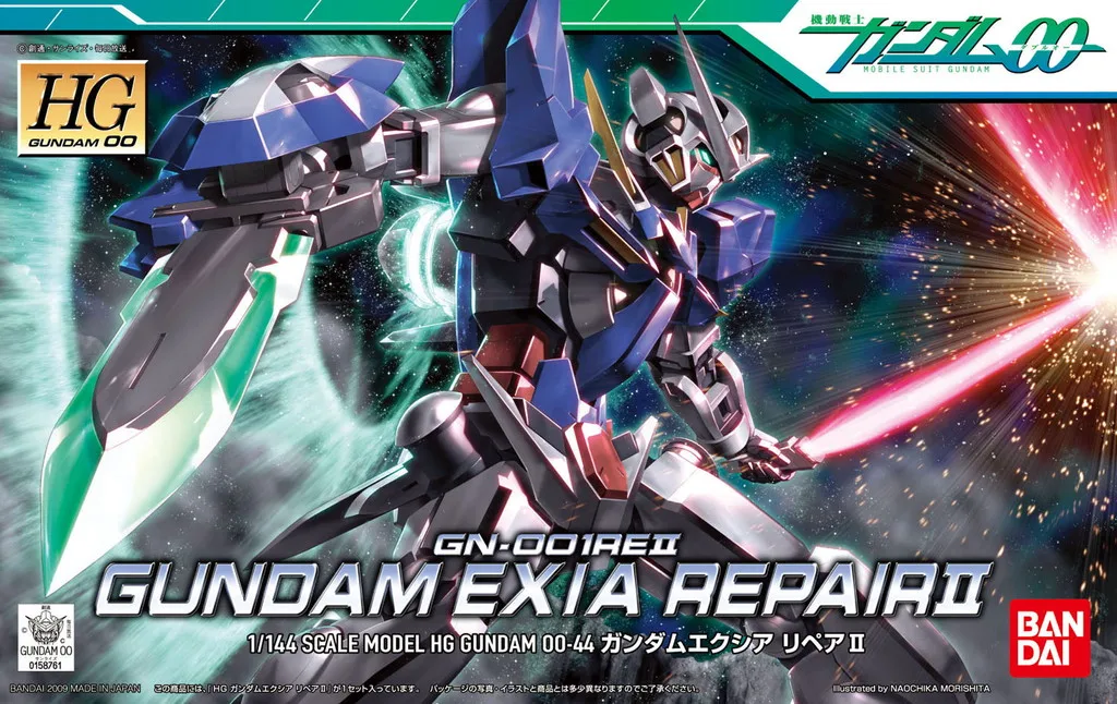Bandai Gundam 58761 00 HG 1/144 R2 Exia ремонтный мобильный костюм сборные комплекты моделей