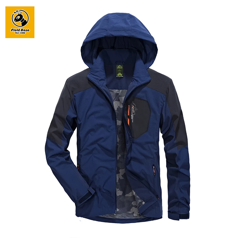 Field Base Nylon Windbreaker Jackets Men Outwear Slim Jacket Pattern Man Coat Autumn Spring Waterproof 4XL | Мужская одежда