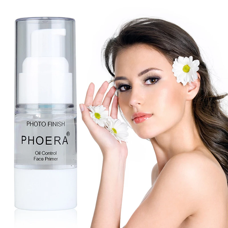 PHOERA, 18 мл/6 мл, Праймер, Прозрачный Крем, контроль пор, масло, стойкий увлажняющий лосьон, макияж, phoera Foundation TSLM1