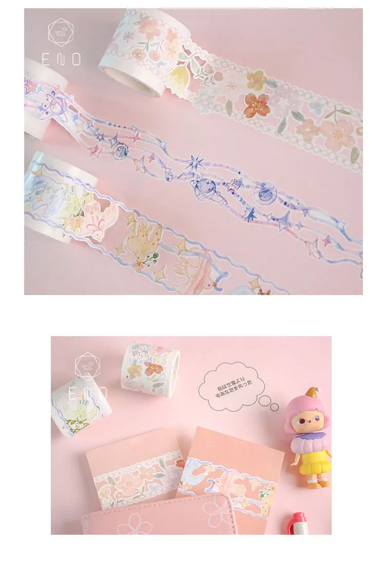 Mohamm Flower Blossom серия Kawaii цвет Васи маскирующая лента выпуск бумажных наклеек Скрапбукинг Канцелярские Декоративные ленты