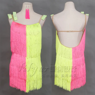 2017 платье для латинских танцев женщин и девочек стиль жгута без рукавов с