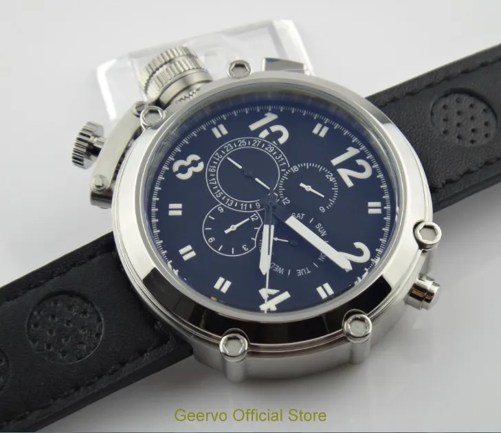 Мужские часы с левой короной и автоматическим движением 50 мм|strap strap|strap watch strapstrap