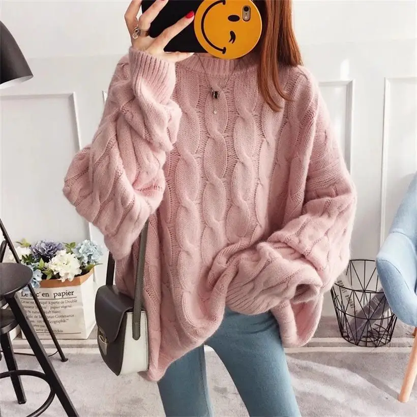 Новинка 2019 лидер продаж женские свободные вязаные свитера на весну осень и зиму