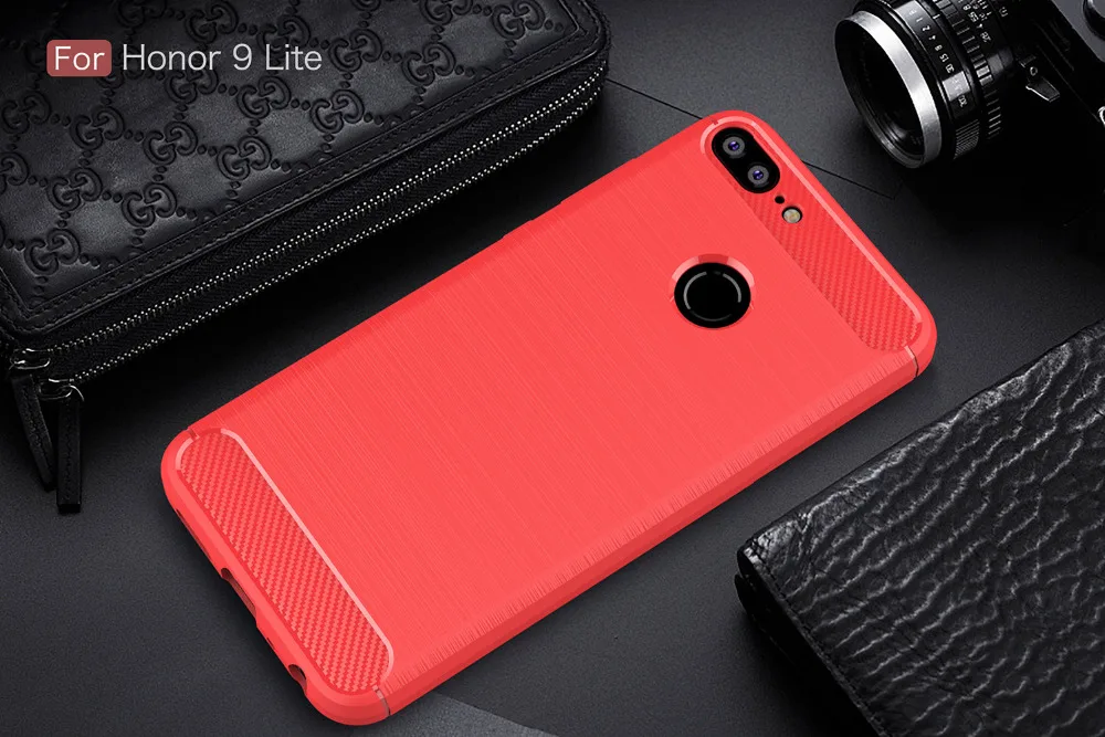 Чехлы на honor 9 lite 7A 7C 10 9 p smart 6A для FundaS чехол на huawei honor 9 lite крышка углерода волокно силиконовый бампер Coque Etui