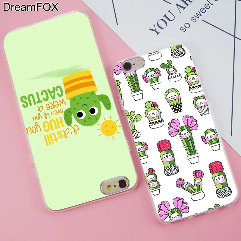 DREAMFOX K038 кактус роскошный мягкий ТПУ силиконовый чехол для Apple iPhone 11 Pro X XR XS Max 8 7 6 6S