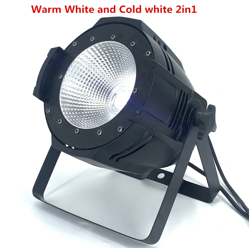 Warm Cold white 2in1 Алюминиевый сплав светодиодный par 200 Вт COB RGBW 4в1/RGB 3в1/теплый белый холодный белый светодиодный Par Can Par64 Светодиодный точечный светильник световая установка диджея DMX контроллер - Цвет: Warm Cold white 2in1
