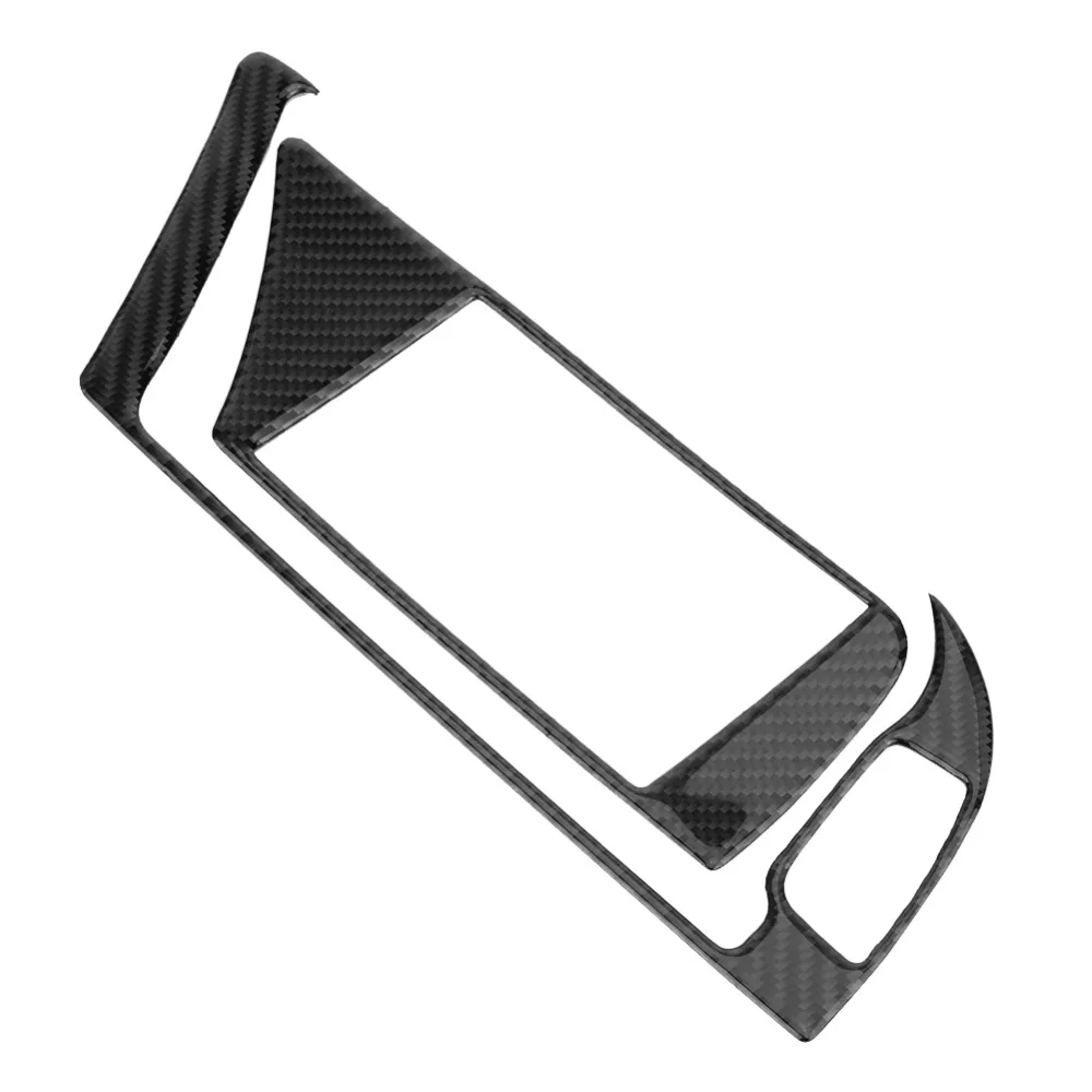 Углеродное волокно Автомобильный интерьер GPS навигатор панель рамка накладка
