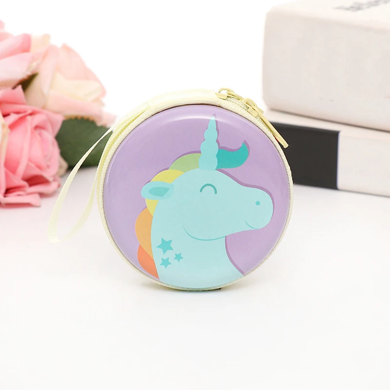 40 шт./лот Женский Круглый кошелек на молнии детский мини кошельки для монет