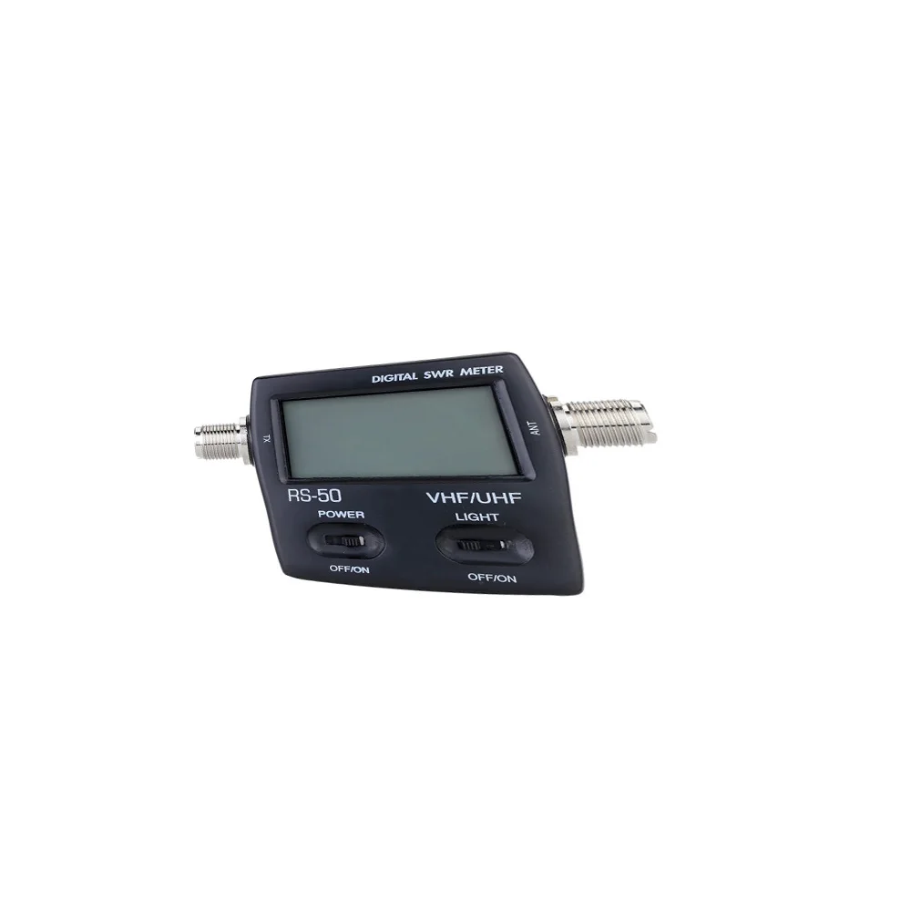 Digital Power Meter RS-50 SWR Standing Wave Ratio Energy Meters Single Phase 120W for HAM UHF/VHF LED Backlight Wattmeter