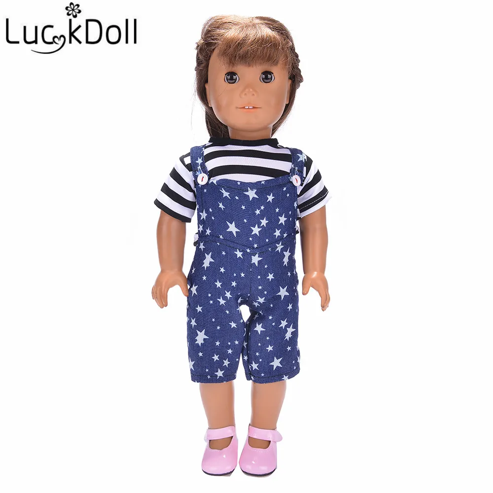 

LUCKDOLL костюм из двух предметов для куклы 43 см, Детские любимые кукольные аксессуары