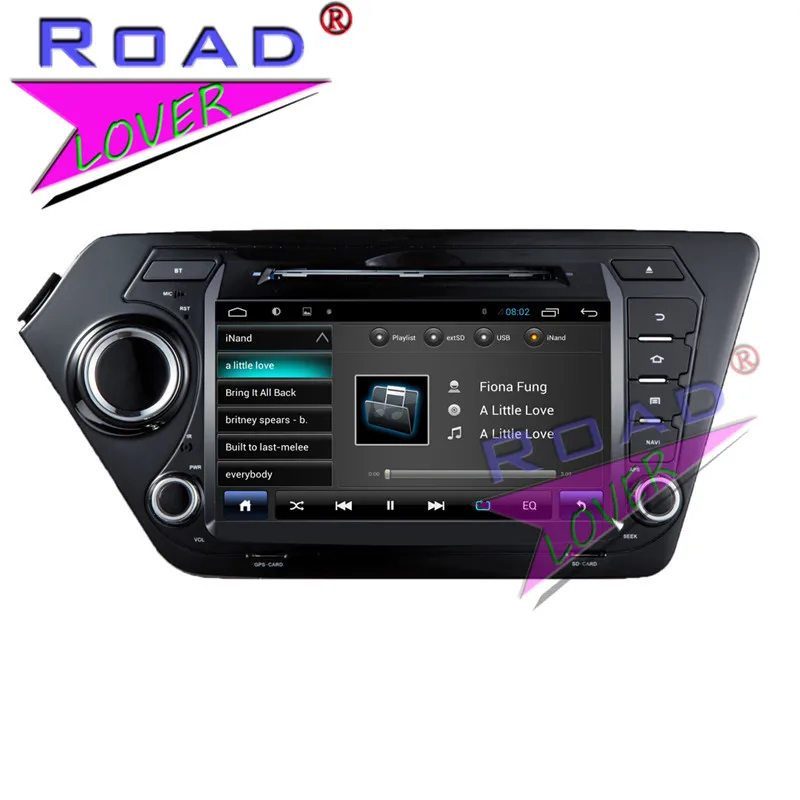 Автомобильный DVD плеер TOPNAVI 2 Гб + 32 ГБ четыре ядра Android 6 0 для KIA K2/RIO 2011 2012 стерео GPS