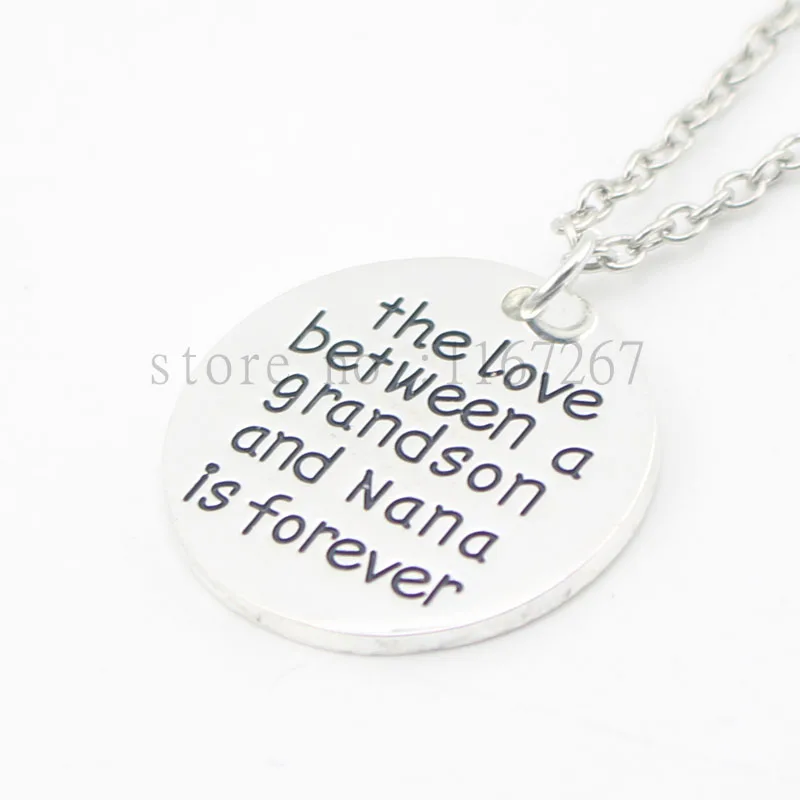 Новый Стиль 2016 ожерелье любовь между внуком и бабушкой навсегда подарок внуку