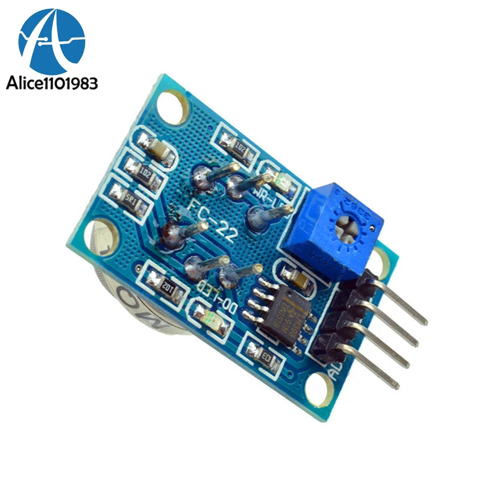 Плата модуля датчика газа MQ2 MQ 2 Обнаружение дыма и Бутана метана для Arduino DC 5 В 150 мА