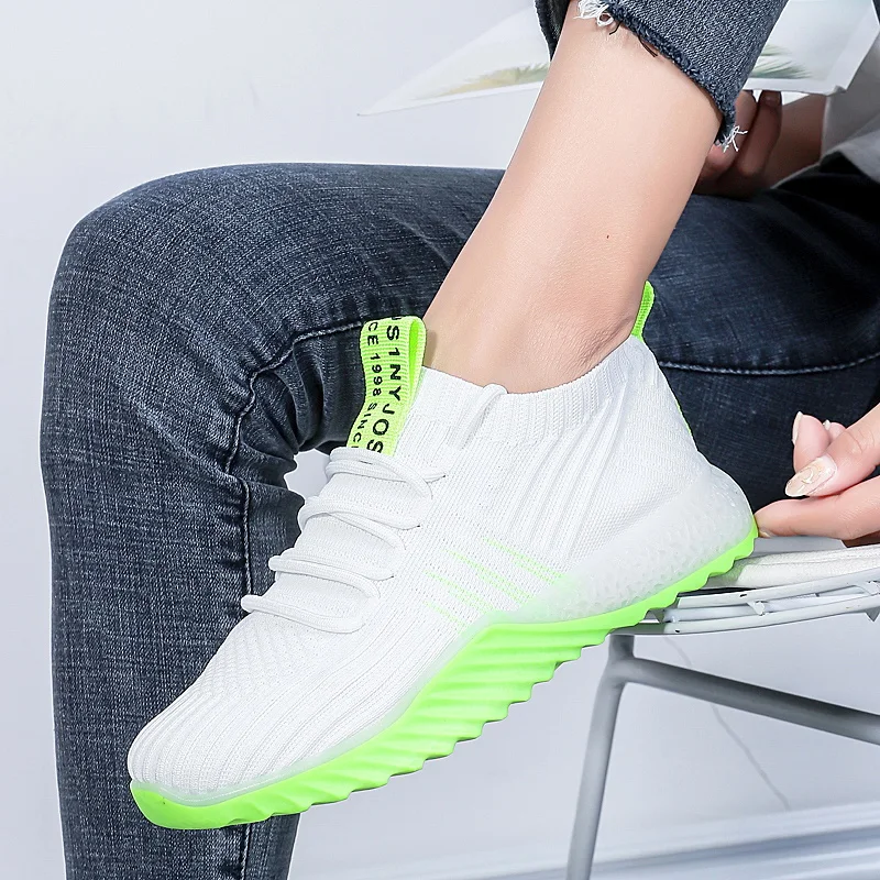 Теннисная обувь; женские кроссовки; дышащие теннисные туфли; Tenis Con Plataforma Mujer Femme Turnschuhe Feminino; спортивная обувь; белая Женская теннисная обувь