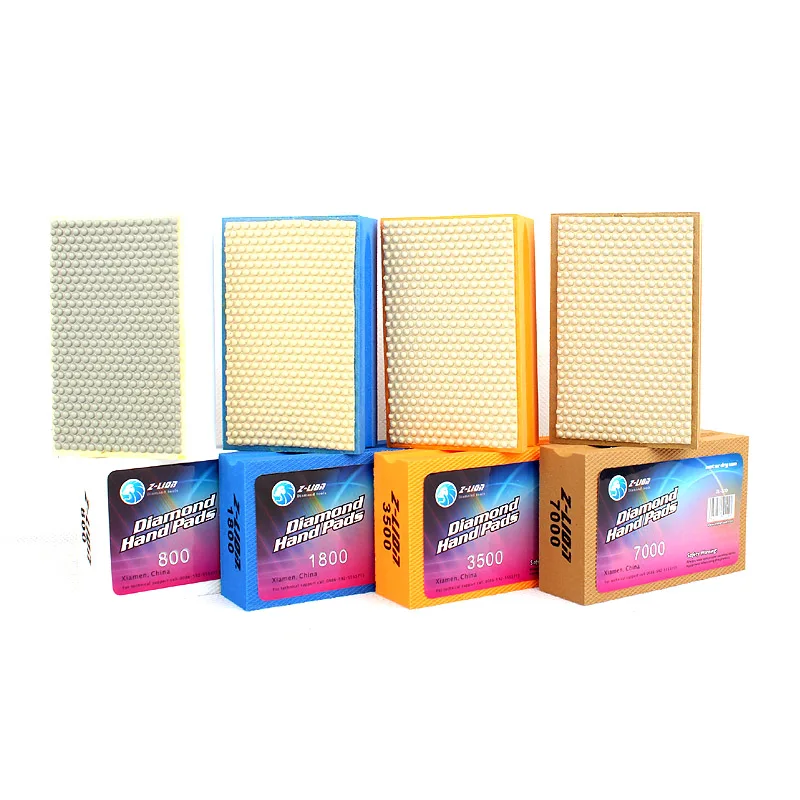 Алмазная ручная полировка для полировки камня и стекла 8 шт./компл. 90*55 мм плоская