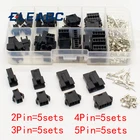 SM2.54 наборы 20 комплектов в коробке 2p 3p 4p 5p 2,54 мм Шаг гнездовой и штыревой Разъемы адаптер