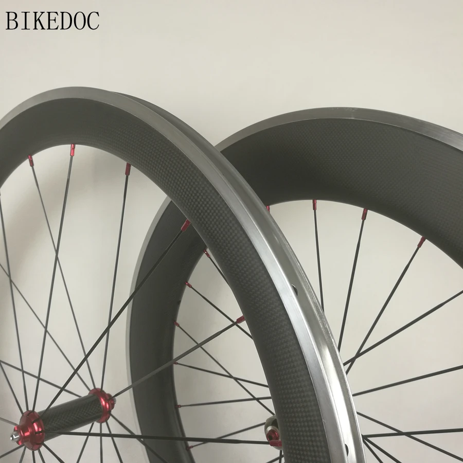 Колеса BIKEDOC из углеродного сплава 38 мм 50 60 90 колеса 3K для дорожного велосипеда |