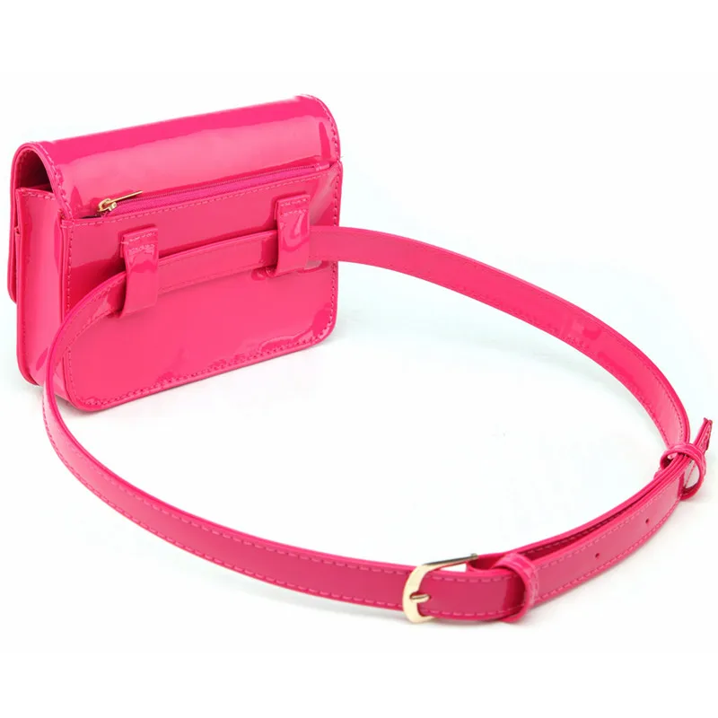 Gradosoo модная женская сумка на пояс из искусственной лакированной кожи маленькая