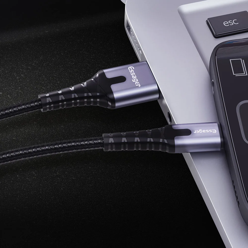Светодиодный Тип usb C кабель 0,5/1/2 м кабель для быстрой зарядки Шнур кабель с разъемом usb-c для Redmi K20 samsung Oneplus 7 Pro мобильного телефона USB-C Зарядное устройство - Цвет: Серый