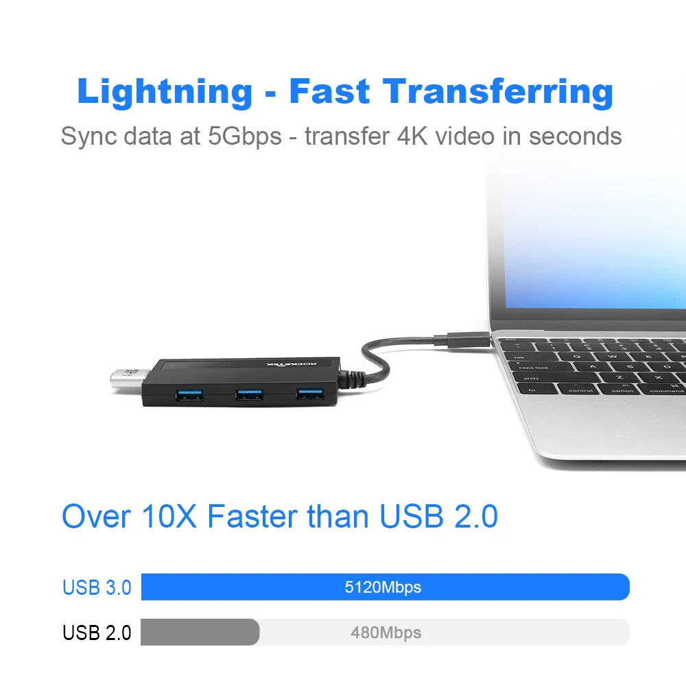 Mutil otg usb type c 3.0 hub 4 port type-c adapter usb-c splitter Power Interface for ultrabooks computer pc laptop accessories |