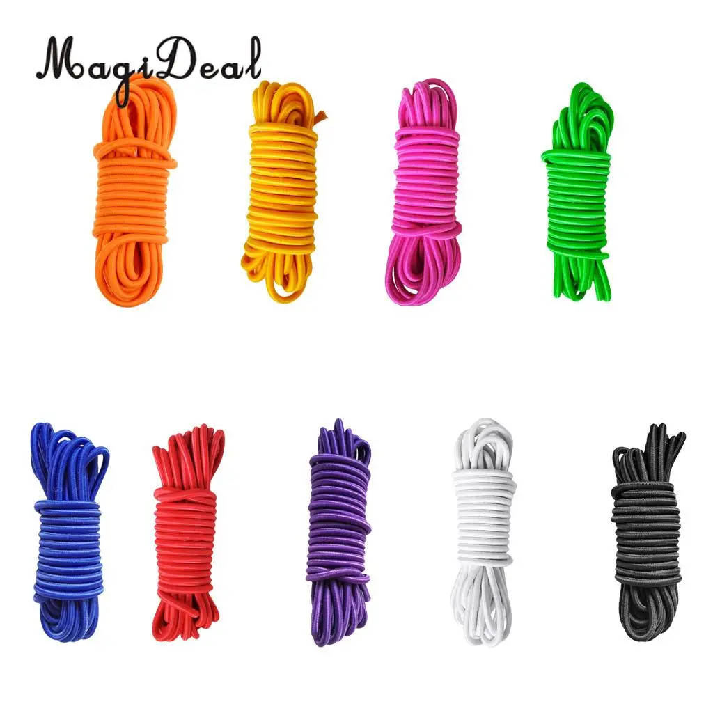 Прочный эластичный круглый пружинный шнур MagiDeal 4 мм x 5 м ударный для морской лодки