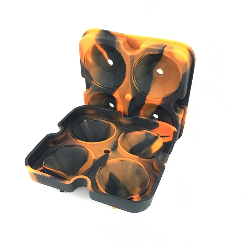 Фиолетовый Diamond Форма 3D форма для льда Maker инструменты для мороженого бар вечерние силиконовые шоколада виски вино инструменты кухонные инструменты - Цвет: Фиолетовый