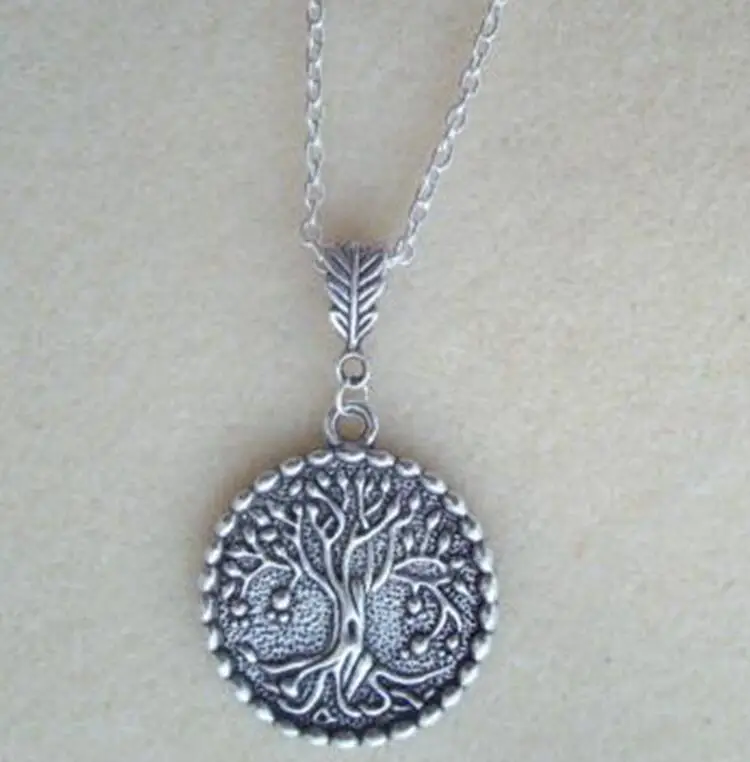 Модное винтажное ожерелье с подвеской в виде дерева жизни Wiccan языческие