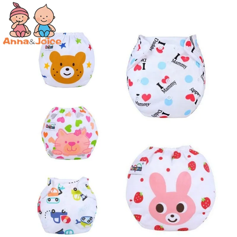 

15pcs/Lot Boys Girls Underpants Baby Diaper Washable Learning Pants Cotton Training Pant