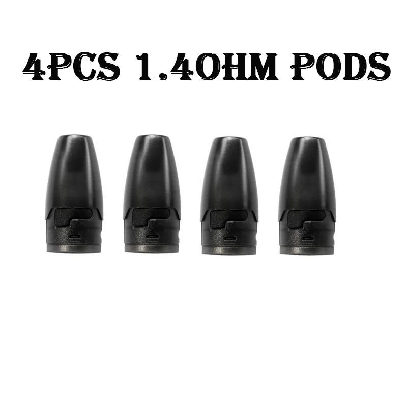 4pcs 1.4ohm pods Стартовый комплект Hotcig Kubi Pod встроенный аккумулятор 550 мАч с емкостью 1,7 мл Pod и керамической катушкой Ом VS Minifit/VINCI X - Цвет: 4pcs 1.4ohm pods