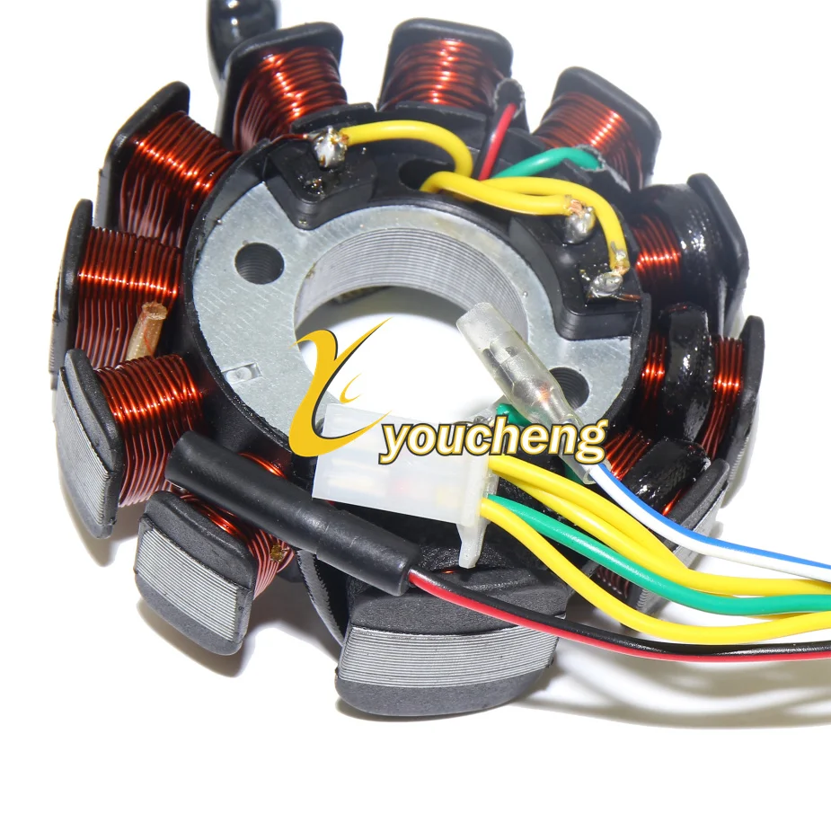 11 катушка Магнето генератор статор GY6 125cc китайский скутер мопед ATV Go Kart Quads 152QMI 157QMJ