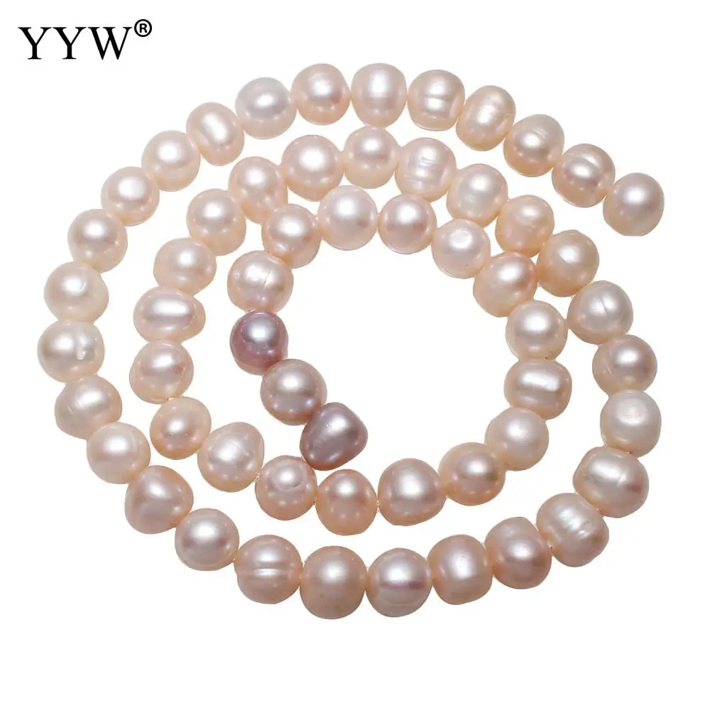 

Бисер из пресноводного жемчуга для выращивания картофеля, натуральный розовый, 8-9 мм, Приблизительно 0,8 мм, Продан На приблизительно 15,5 дюйм...