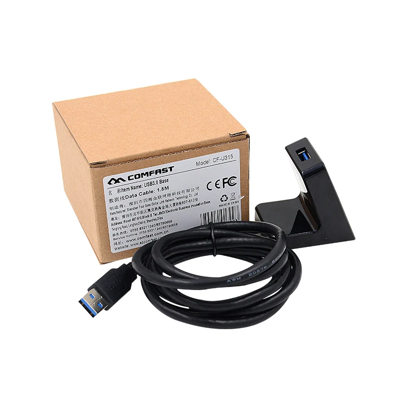 Высокоскоростной Comfast CF U315 USB 3 0 удлинитель с бустером 1 5 м для usb wifi адаптера|base|base