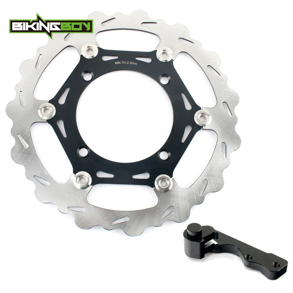 BIKINGBOY для Kawasaki KX 125 250 1995-2008 KX 250 450 F 2006- KLX 250 450 R оверсайз передний тормозной диск поворотный кронштейн