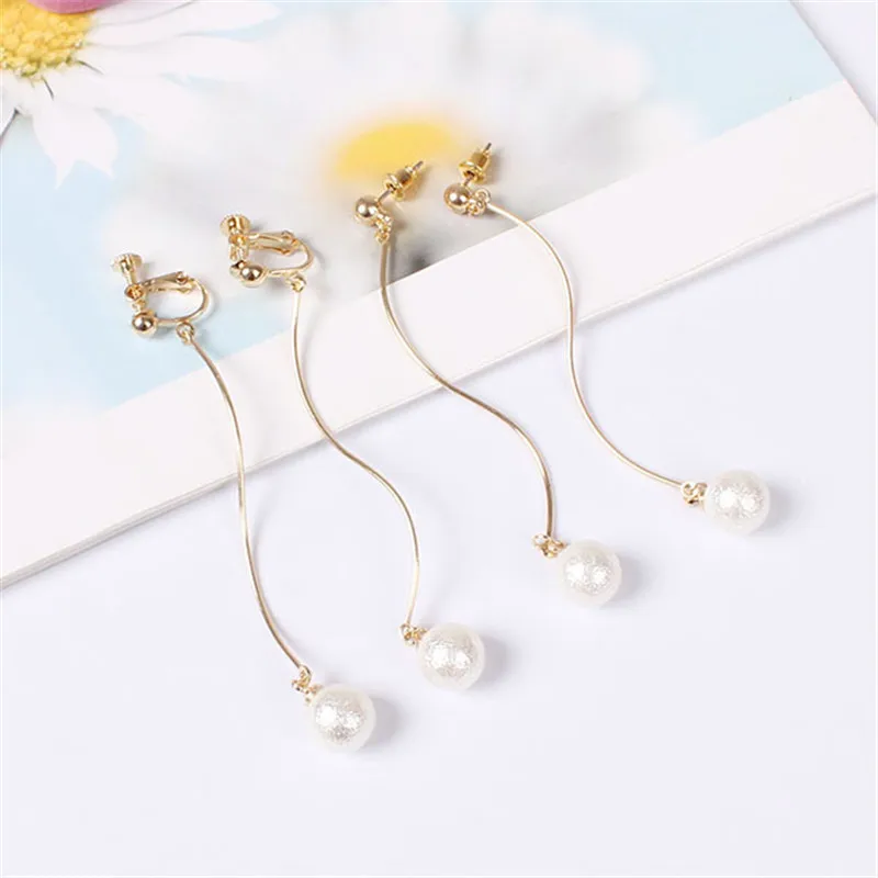 free shipping fashion women New Jewelry wholesale Streamlined simulated-pearl earrings for | Украшения и аксессуары