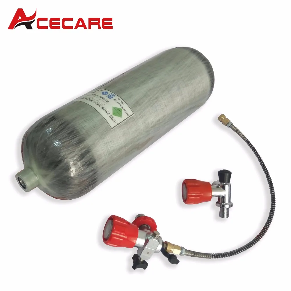 AC290111 Acecare 4500Psi DOT 9L страйкбол пистолет с Vavle и АЗС PCP углеродное волокно цилиндр для