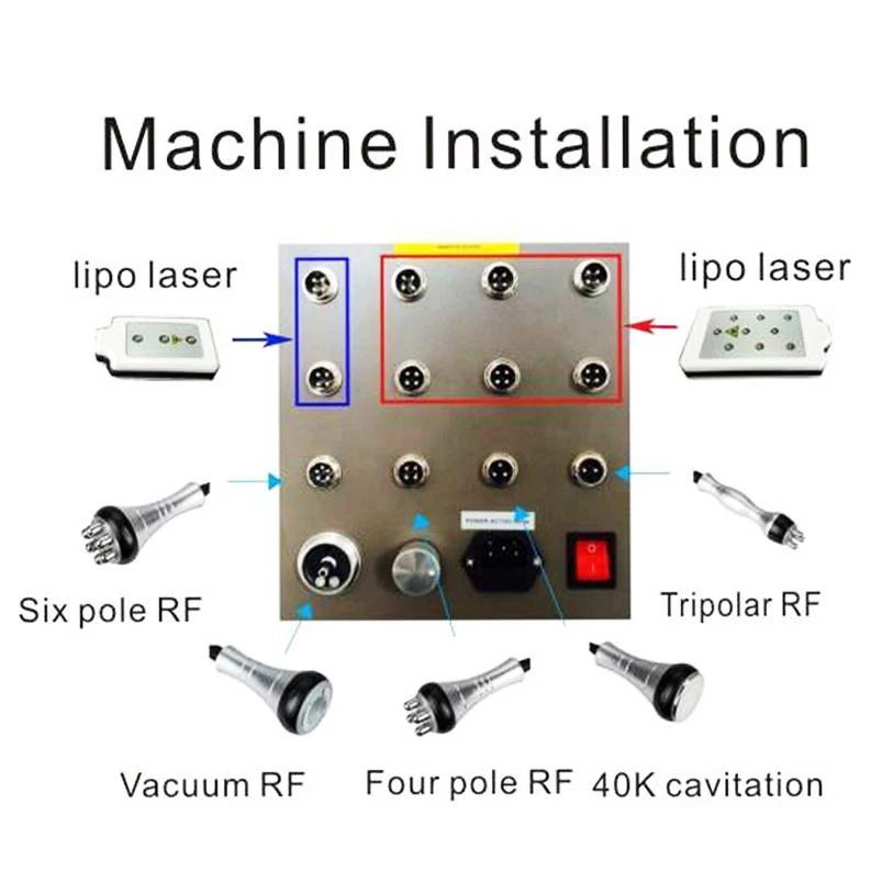 

Factory Price 40K Cavitation Accessory for Body Slimming Cavitation Machine Super Sonic Body Massage loss weight machine